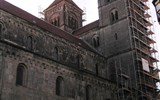 Tajemný kraj Harz, slavnost čarodějnic a úzkokolejkou na Brocken 2021 - Německo - Harc - Quedlinburg, románský kolegiátní kostel sv.Serváce, 1017-1129
