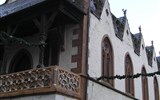 Tajemný kraj Harz, slavnost čarodějnic a úzkokolejkou na Brocken 2021 - Německo - Harc - Goslar, gotická radnice, druhá polovina 15.stol.