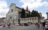 Florencie, Siena, Lucca -  poklady Toskánska letecky 2021 - Itálie, Florencie - Santa Maria Novella, 1279-1357, dominikáni