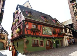 Kouzelné Lotrinsko, Alsasko, Vogézy a vinná stezka 2023 Štrasburk Francie - Alsasko - Riquewihr , hrázděné domy