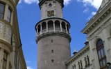 Termální wellness víkend v Hevízu - Maďarsko - Šoproň - Hasičská věž, základna z 10.stol, válcovitá střední část ze 17.stol.