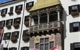 Bavorská vánoční romance s Ludvíkem II. - Rakousko - Insbruck - Goldenes Dachl, vyhlídkový arkýř s pozlacenými taškami, 1500, symbol města