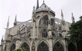 Paříž a Île-de-France - Francie - Paříž - gotické mřížoví opěrného systému katedrály Notre Dame