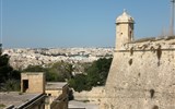 Malta, srdce Středomoří 2021 - Malta - pohled na LaVallettu a pevnost
