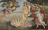 Botticelli - Německo - Frankfurt n.M. - Sando Botticelli,Zrození Venuše, 1486