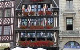 Tajemná Normandie,  den D - Francie - Normandie - Rouen - hrázděné domy