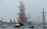 Amsterdam a Brusel, Gogh, Rembrandt a slavnost lodí - Holandsko - Amsterdam, slavnost lodí Sail - ruský čtyřstěžník Sedov dlouhý 114 metrů