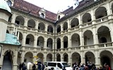 Rakousko, památky UNESCO - Rakousko - Štýrsko - Štýrský Hradec (Graz) - Landhaus (Zemský dům),renesanční arkády, 1657,  Domenico dell´Allie