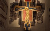Florencie, Siena, Lucca -  poklady Toskánska letecky 2021 - Itálie - Florencie - Ukřižování, Cimabue, Santa Croce, kolem 1265