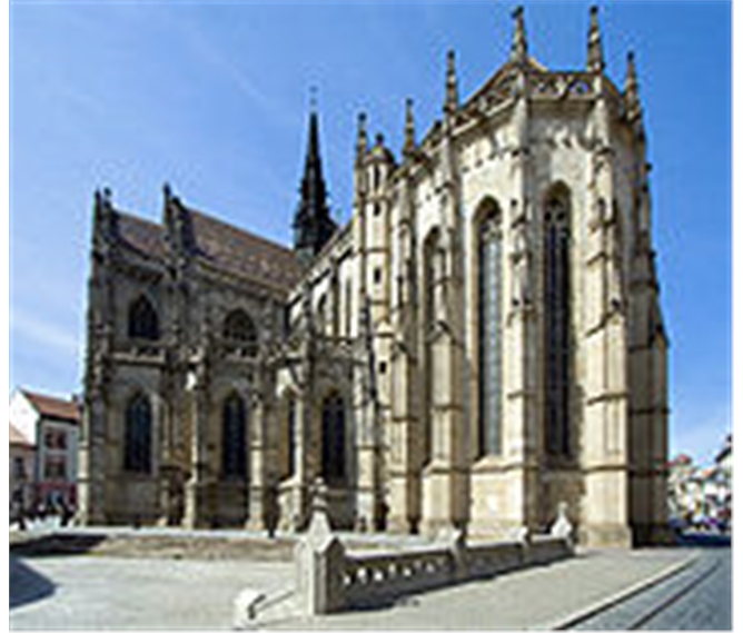 Ukrajina a východní Slovensko, příroda, města a památky UNESCO 2021 - Slovensko - Košice - gotický dóm sv.Alžběty, 1378-1508 v několika fázích