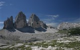 Zahrada Dolomit 2024 - Itálie Dolomity - Tre Cime (německy Drei Zinnen), nejvyšší bod 2.999 m