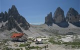 Zahrada Dolomit 2023 - Itálie - Dolomity - chata pod Tre Cime