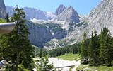Alpský diamant Zugspitze - Německo - Bavorsko - pohled z Höllentalangerhütte 