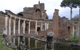 Řím, Vatikán a zahrady Tivoli, Subiaco, UNESCO 2018 - Itálie - Tivoli, Hadrianova vila, Teatro Maritim, místo císařova úniku před světem
