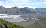 Island, ostrov ohně a ledu 2022 - Island - NP Skaftafell - pohled na Hvannadalshnjúkur, nejvyšší horu Islandu