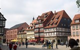 Advent v Harzu, UNESCO a vláček na Brocken 2022 - Německo - Harz - Quedlinburg, Tržní náměstí