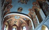 Lublaň - Slovinsko - Lublaň, kaple sv.Jiří, unikátní světskou výzdobou (erby) v sakrální architektuře
