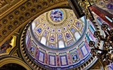 Budapešť, památky a termální lázně adventní 2021 - Maďarsko - Budapešt - kopule baziliky sv.Štěpána