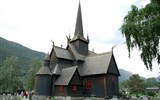 Norsko - Norsko - Lom, trojlodní roubený kostel z konce 12.století