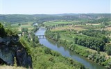 Dordogne - Francie - Gaskoňsko - údolí řeky Dordogne