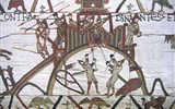 tapisérie z Bayeux - Francie - Normandie - Bayeux,  obléhání hradu Dinan