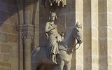 Bavorské Franky, perly UNESCO, Bamberg a festival Sandkerwa 2022 - Německo - Bamberg - tzv.Bamberský jezdec, symbol města, kolem 1200