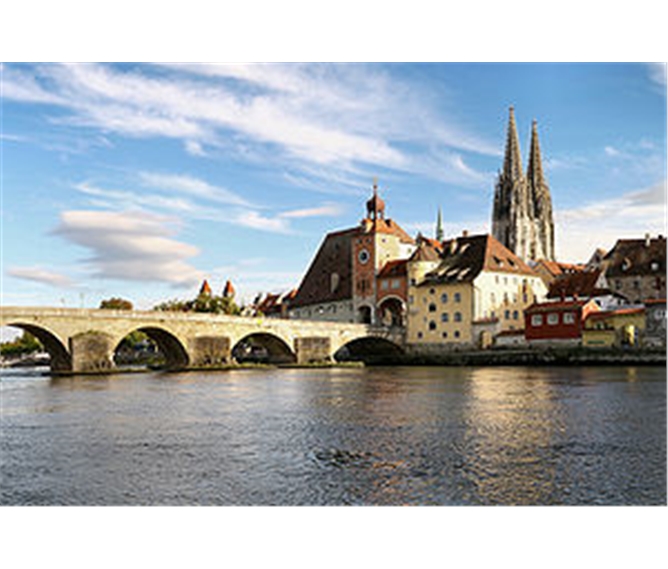 Mnichov a Regensburg a vánoční trhy vlakem 2022 - Německo - Bavorsko - Regensburg, památka nä seznamu světového dědictví UNESCO