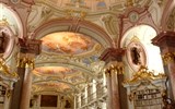 Graz, město mnoha nej a klášterní perličky - Rakousko - Admont, klášterní knihovna, pozdně barokní, obsahuje zhruba 200.000 svazků, od roku 1960 již přestali mniši knihy sbírat
