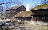 Stockholm letecky - Švédsko - Stockholm - museum lidových staveb které dalo všem podobným jméno - Skansen