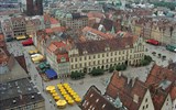Vratislav - Wroclaw a centrální náměstí Rynek, jedno z největších středověkých v Evropě