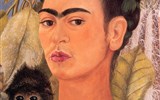 Vídeň, umění a výstavy Michelangelo, Picasso a Frida Kahlo - F.Kahlo - Autoportrét s opicí, většinu z jejích více než 200 obrazů tvoří autoportréty