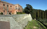 Gurmánské Toskánsko a oblast Chianti 2023 - Itálie - Toskánsko - Brolio, hrad založen Visigóty, významný od 12.stol.