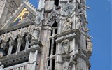 Gurmánské Toskánsko a oblast Chianti 2022 - Itálie - Umbrie - Siena, průčelí katedrály, 1215-1285, průčelí 1380