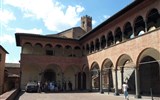Gurmánské Toskánsko a oblast Chianti 2021 - Itálie - Toskánsko - Siena, Casa di Santa Caterina, klášter a kostel kde žila sv.Kateřina Sienská, 17.stol.