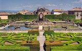 Nejkrásnější zahrady krajů Lazio a Umbrie, Den květin ve Viterbu 2022 - Itálie - Bagnaia - zahrady Villy Lante vytvořené pro kardinála Gambaru, renesanční, konec 16.století
