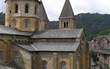 Francouzské sopky kraje Auvergne - Francie - Conques, Abbaye de Ste-Foy, 1041-65, románské