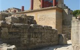 Kréta - Řecko - Kréta - Knossos - část rekonstrukce A.Evanse minojského král.paláce