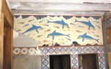 Kréta - Řecko - Kréta - Knossos - freska s delfíny