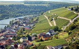 Střední Porýní a romantické hrady - Lucembursko - vinice na svazích nad Moselou
