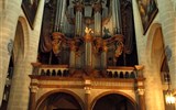 Dole - Francie - Franche-Comté - Dole, Notre Dame, dřevěné varhany, 1754, Karl Joseph Riepp