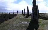 Skotsko (UK) - Velká Británie - Skotsko - Orkneje, neolitický kruh Brogar