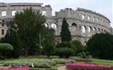 Istrijský poloostrov - Chorvatsko - Pula, římská aréna z let 27 př.n.l až 68 n.l..