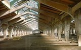 Dolní Flaeming-skate. poznávací zájezd na bruslích - Německo - Luckenwalde - interiér továrny na klobouky, 1921-3, arch. E.Mendelson, industriální památka