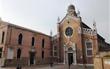 Benátky, karneval a ostrovy - tam bez nočního přejezdu 2023 - Itálie - Benátky - kostel Madonna dell´Orto, gotický ze 14.století, pohřben zde Tintoretto, uvnitř jeho četné obrazy