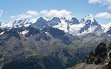 Pohodový týden v Alpách - Livigno - Itálie - výhled na Piz Bernina a Piz Roseg