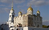 Moskva letecky a poklady ruských carů - Rusko - Vladimir - katedrála Nanebevzetí P.Marie