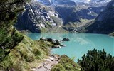 Turistika ve Švýcarsku pod Jungfrau-Eiger - Švýcarsko - Gelmersee