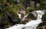 Podzim v Alpách: Solná komora, Dachstein, Mrtvé hory - Rakousko - vodopády Silberkahrklamm