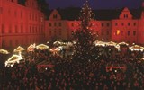 Regensburg - Německo - Regensburg - adventní trhy na náměstí