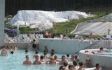 Babí léto s termálními lázněmi v Egeru 2022 - Maďarsko - Egerszalók - termální lázně u travertinové kupy, podobné jako světoznámé Pamukkale